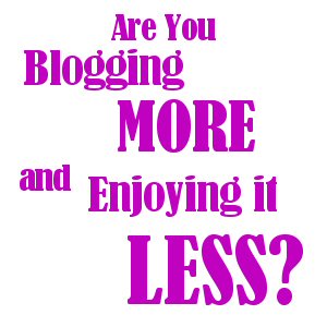 blogging more